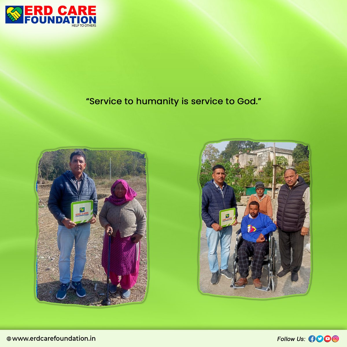 erdcare's tweet photo. "Always have a willing hand to help someone, you might be the only one that does."

#ngo #charity #nonprofit #education #donate #volunteer #help #india #love #support #covid #children #community #donation #fundraising #socialgood #change #socialwork #giveback #volunteering https://t.co/3zNsN9H0E5