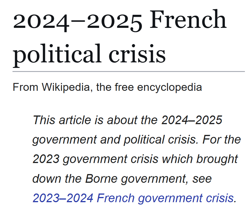 French politics really is something