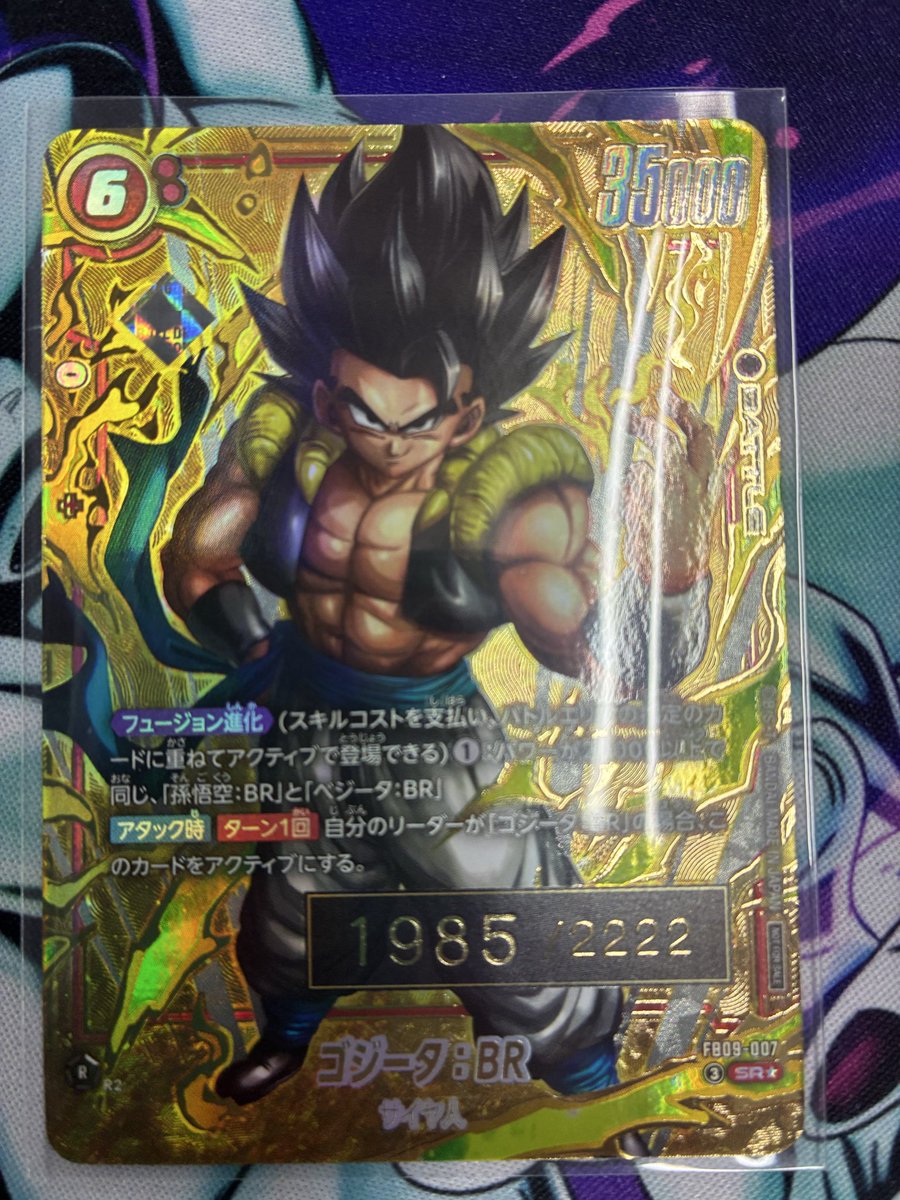 アルティメットバトル、ゴジータ シリアル番号は1985と0427を所持して