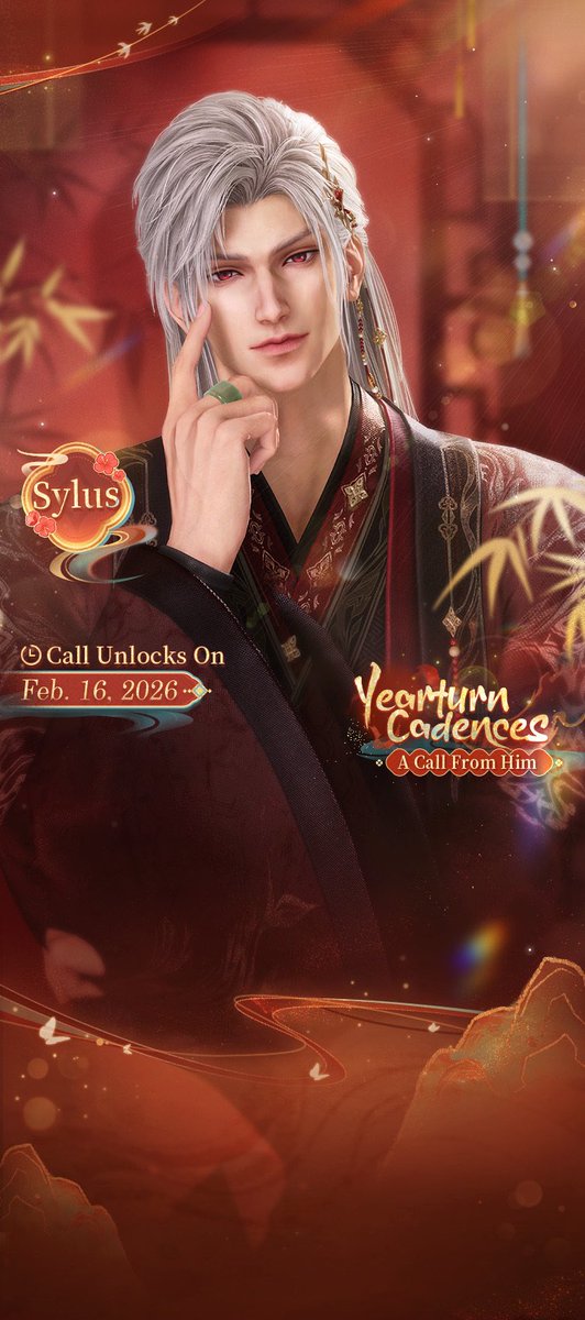 Misspink253's tweet photo. As the year turns, love waits along the way. Make an appointment with him and hear his festive blessings for you on February 16. #LoveandDeepspaceFestiveBlessing #LoveandDeepspaceYearturnCadences https://t.co/5CDM2qRy5u