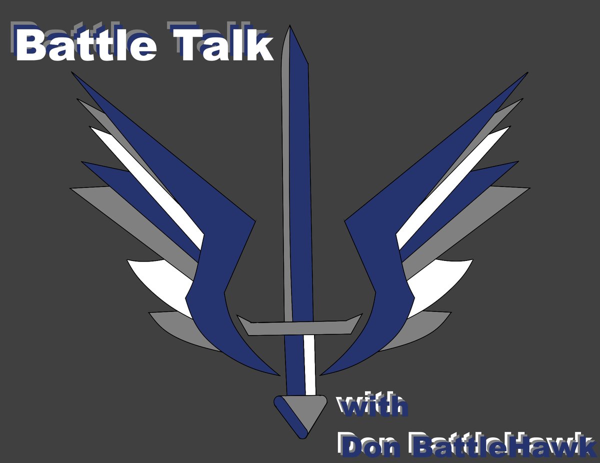 So when I post videos talking about #UFL stuff, mostly #Battlehawks of course, I'm gonna call it Battle Talk. This is the logo I made for it, it's based on the hand drawn logo I drew for my t-shirt in 2020. Yes, this is the most exciting news today in #SpringFootball #XFL #USFL
