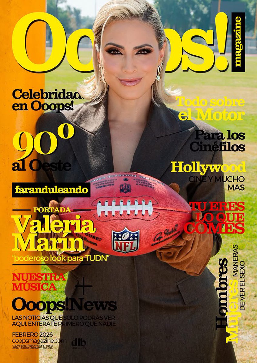 ooopsmagazine's tweet photo. Valeria Marín, portada en Ooops! Magazine febrero 2026. Mira el reportaje completo aquí: https://t.co/t5wRDyoEvi @dlbnoticias
.
Portada: @valmarin_r 
Diseño cover: @leonfernandezoficial
Fotos: Disclaimer: Las imágenes
utilizadas son propiedad de sus autores 
@lidereslatinosmx https://t.co/h9mVKGJ5Dv