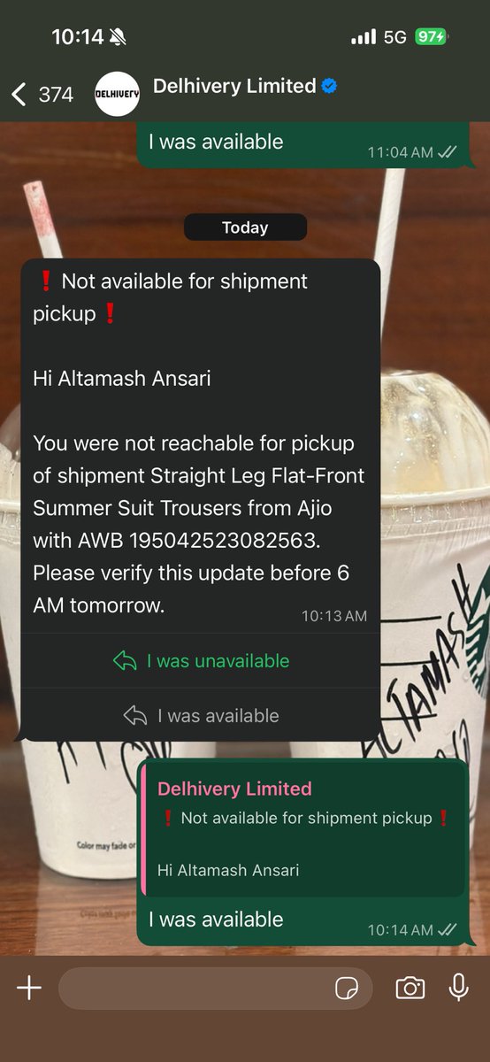Young_Lord94's tweet photo. @AjioCares This is what your trying to help me 😂😂😂 heights of pathetic customer service @AJIOLife @delhivery https://t.co/K5DDCb4ZlZ