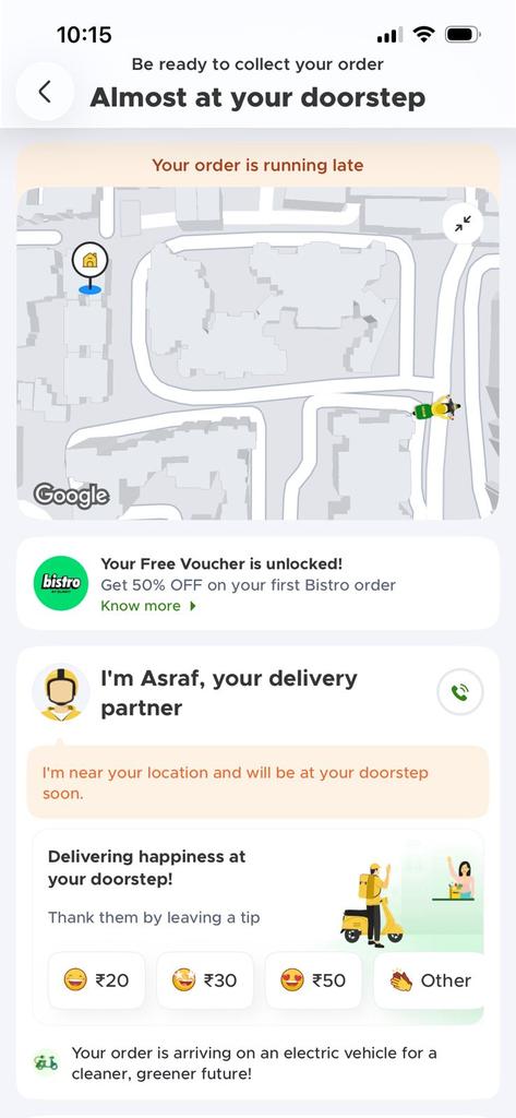 RustinKohli's tweet photo. @letsblinkit @deepigoyal - what a sorry state of affairs you are running a shit show. The delivery guy refuses to deliver at the registered address and there is not even any support from the customer care. Extremely disappointed. Do better. https://t.co/D6LWIFssPb