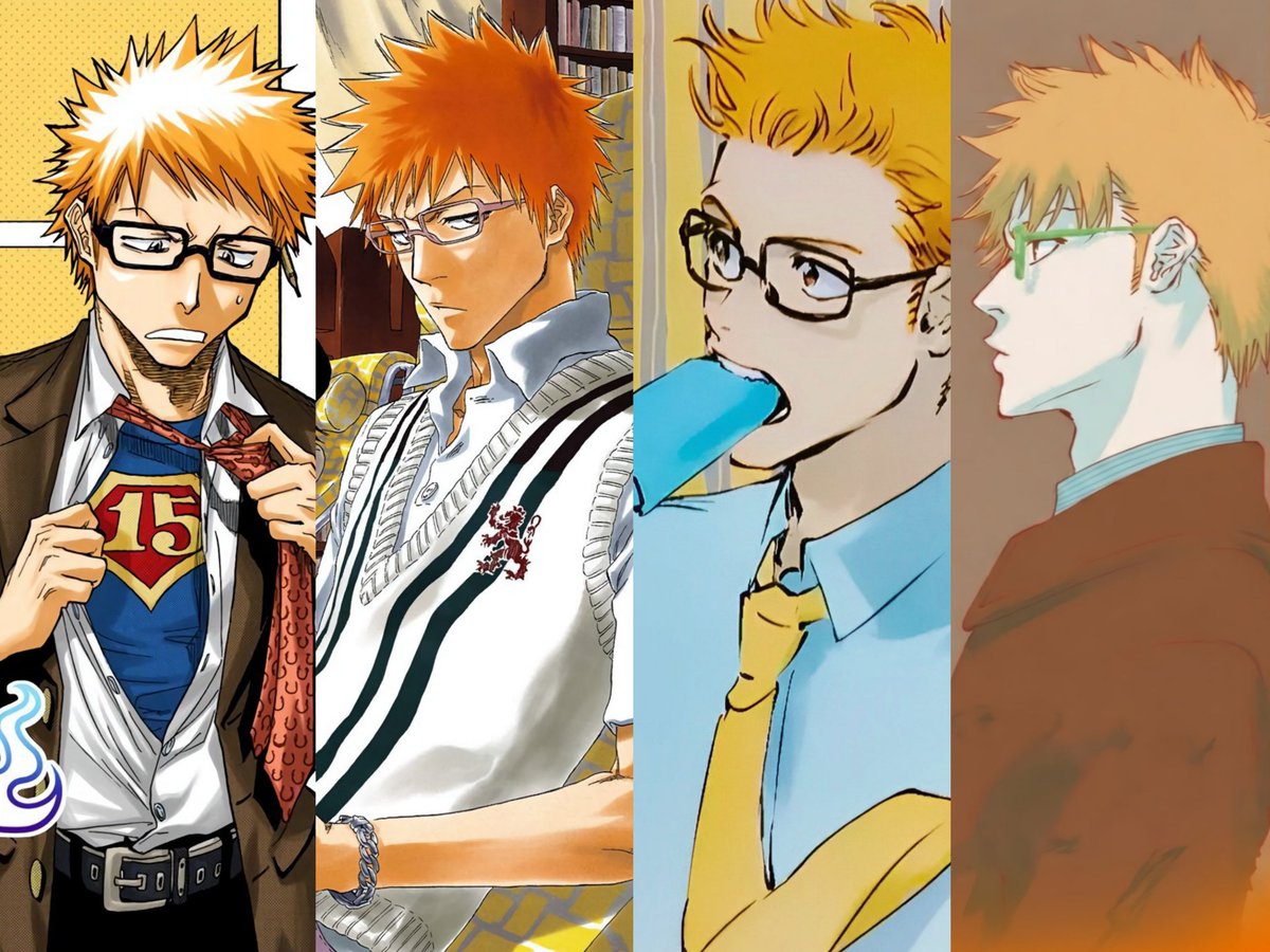 teamkarakura's tweet photo. Ichigo with glasses is so cute 👓 🧡 https://t.co/vr0pa4S4dT