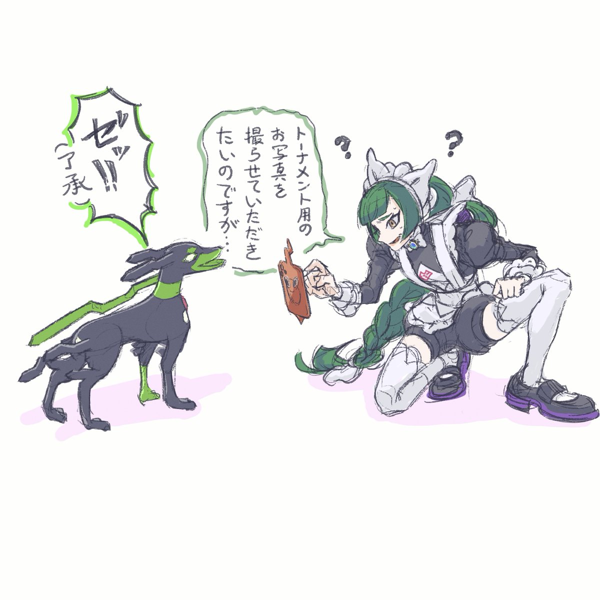 トーナメントのジガルデの写真はやっぱりハルジオが撮ったのかな〜っていう