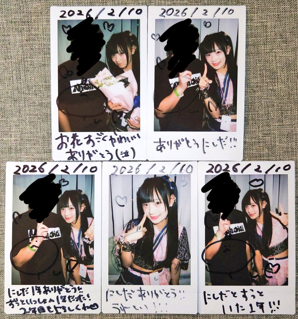 ゆうちゃん デビュー1周年おめでとうございます！ セトリ的にも1年前を