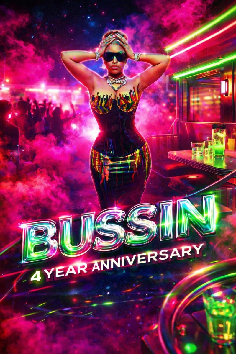 Happy 4 Year Anniversary to Bussin 🥳

Let’s celebrate and support The Queen <a href="/NICKIMINAJ/">Nicki Minaj</a> by buying and streaming on all platforms ✨ 

We Stand with Nicki 🫡 
🔗: linktr.ee/bussinnickimin…