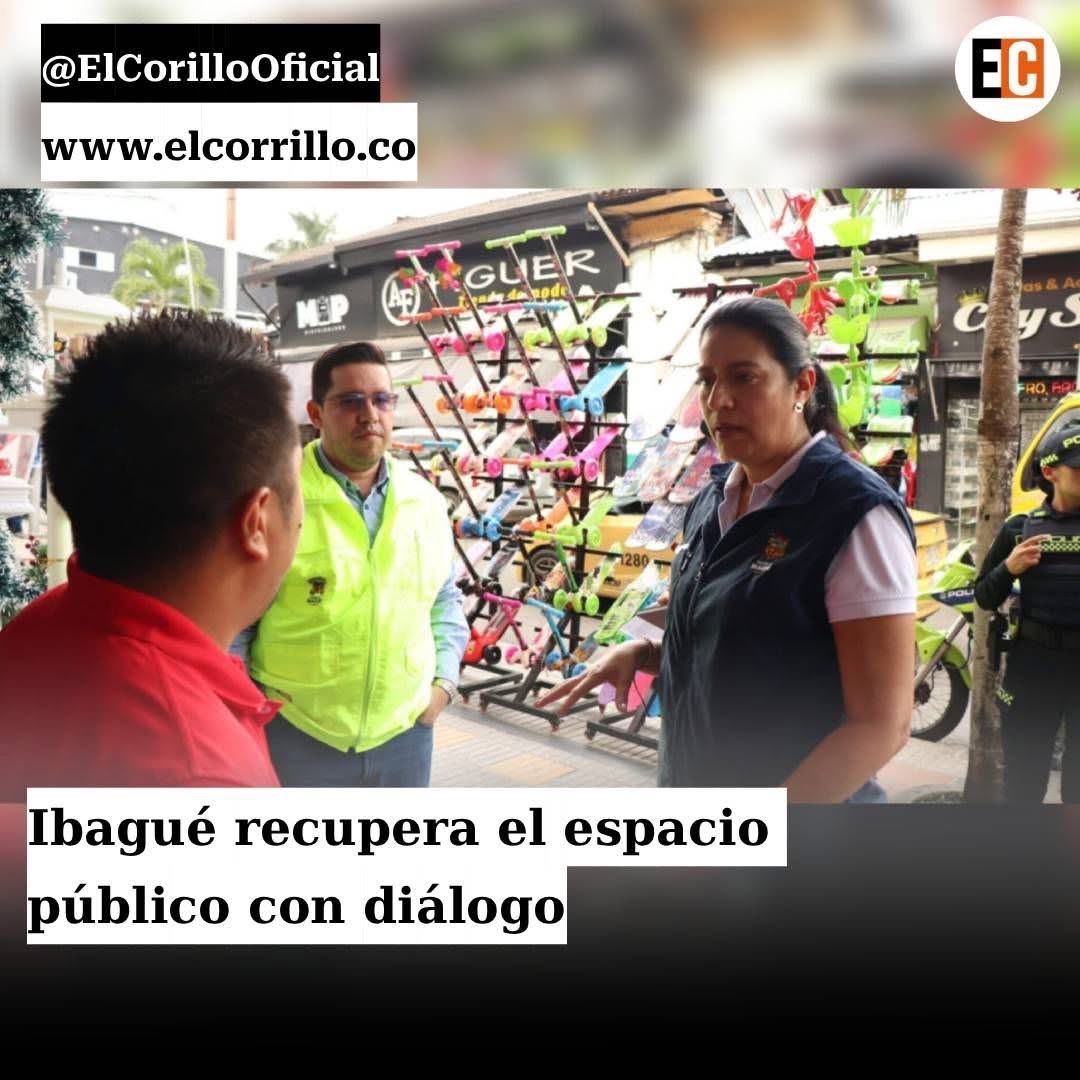 @Ibagué @EspacioPublico |La Alcaldía de Ibagué avanza en la recuperación del espacio público mediante mesas de concertación, jornadas pedagógicas y planes piloto, priorizando el respeto por los derechos de los vendedores informales.
elcorrillo.co/ibague-recuper…