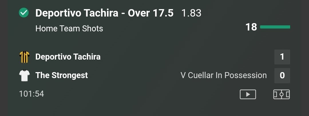 SAFilesChris's tweet image. 🇻🇪 Dep. Tachira 18-5 The Strongest 🇧🇴 
Dep. Tachira Over 17.5 Shots ✅️

🇧🇷 Vitoria 3-4 Flamengo 🇧🇷 
Flamengo Over 1.5 Cards ✅️

🇧🇷 Vitoria 1-2 Flamengo 🇧🇷 
Flamengo Over 1.5 Goals ✅️