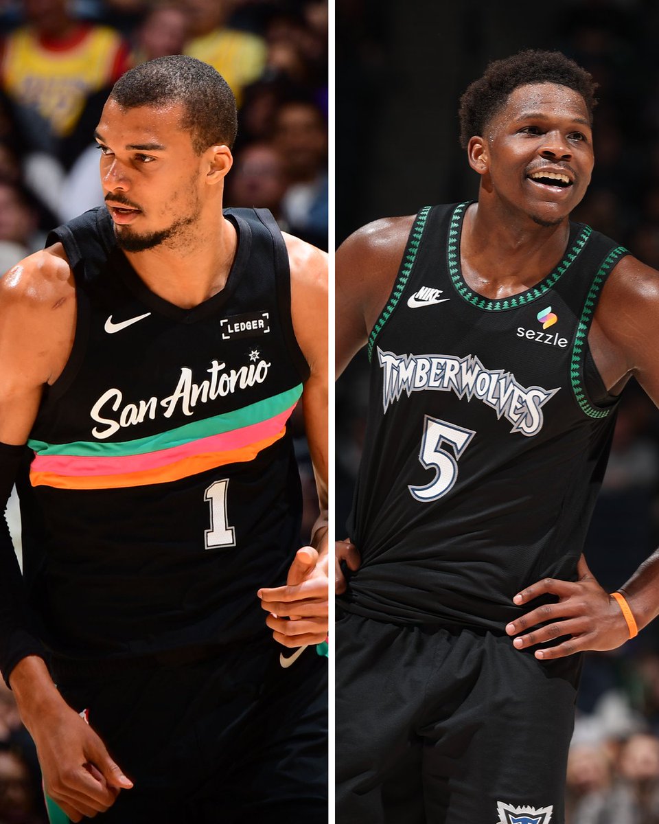 Wemby's 37 points in the first half are second-most in a half this season after Anthony Edwards had 39 on January 17 vs. the Spurs ⚡ 

Wembanyama has scored the most points in a half by a Spurs player since 1997-98 😤