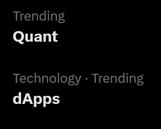 This space is wild.

Quant is trending because engagement farmers didn’t mention it was referenced in a Bank of England report.

I'm with Charles Hoskinson: crypto is too financial. Bring on other non-financial use cases.

They will unlock more value than the financial ones we've