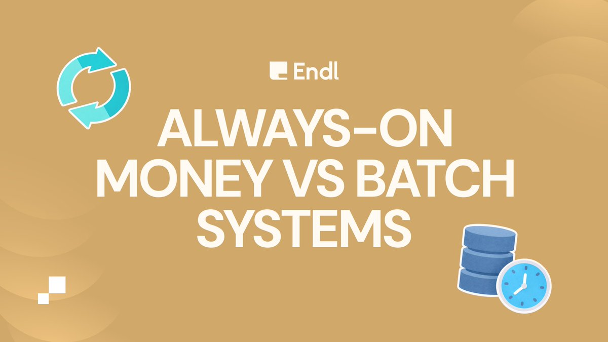 Most financial systems assume money moves in batches.
Stablecoins don’t.
That mismatch is why treasury, payouts, and settlements still feel clunky,  even with instant rails underneath.