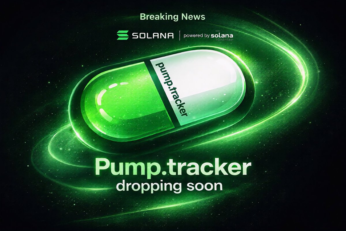 pumpdottracker's tweet photo. Pumptracker is dropping soon..
Built to track https://t.co/Gdgp2tpdk5 wallets, specialized in identifying the next 100x runners.
Secure early entries before the hype starts and everyone else becomes exit liquidity.
Powered by Solana Blockchain
#solana #pumpfun #pumptracker https://t.co/2NqXCr5I8U