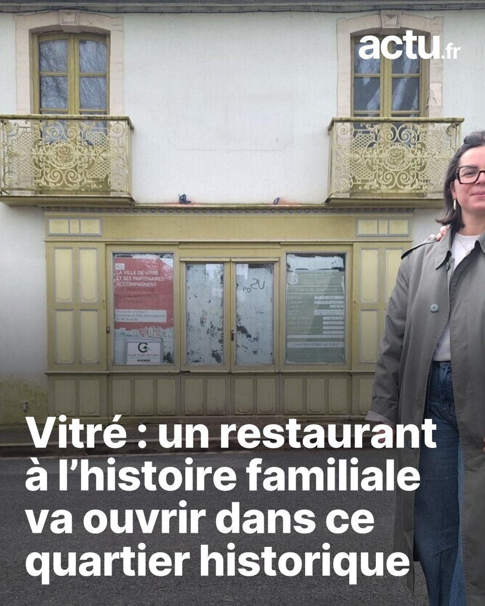 Vitré : un restaurant à l’histoire familiale va ouvrir dans ce quartier historique
➡️ l.actu.fr/BNFp