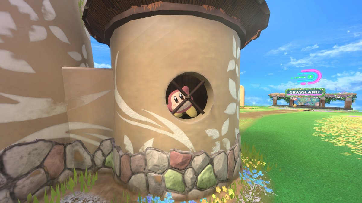 【こぼれ話】
スカイアにある風車小屋、普段は物置になっているようですが、ときどきここに住人がいることもあるようですよ。
たまに覗いてみても良いかもしれませんね！
#エアライダー #NintendoSwitch2