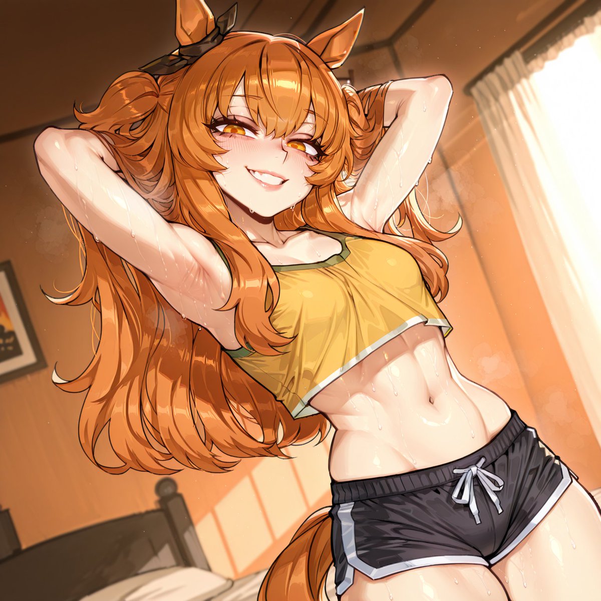 Risky_1919's tweet photo. Danger Zone

#AIart #AIイラスト #umamusume https://t.co/oDkWNyiT6n