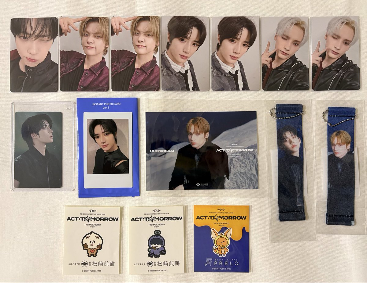 TXT ACT:TOMORROW 特典 交換 会場限定 チェキ THE MAGIC WORLD 空中