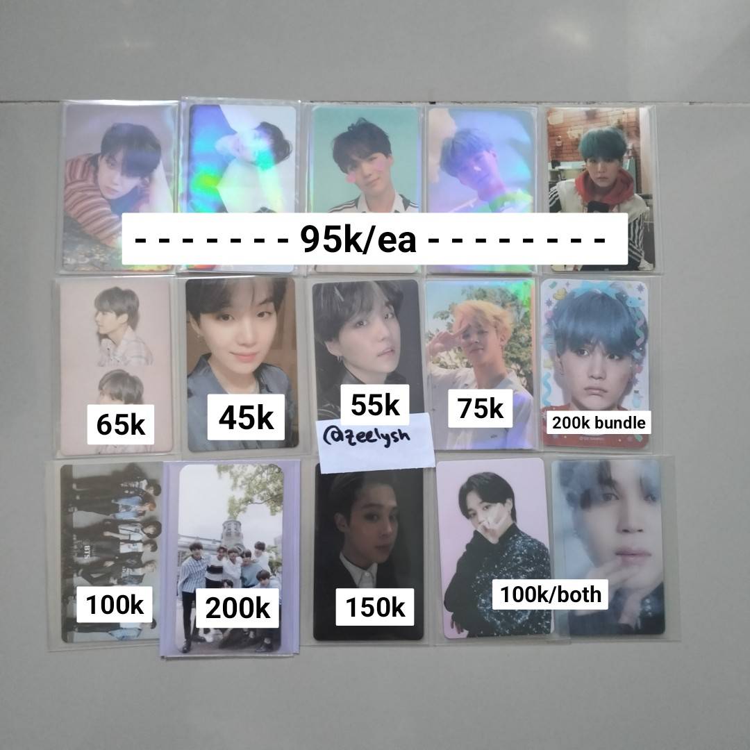 zeelysh's tweet photo. WTS jual sale 

✅Sharing
✅First pay first get
✅Negotiable
✅Oren/manual via jnt 
❌Hnr, sensitive, full of demands❌

t. jual sell bts ina pc suga yoongi jimin yoonmin jk jungkook 방탄소년단 포카 양도 https://t.co/6ftPqy2cx7