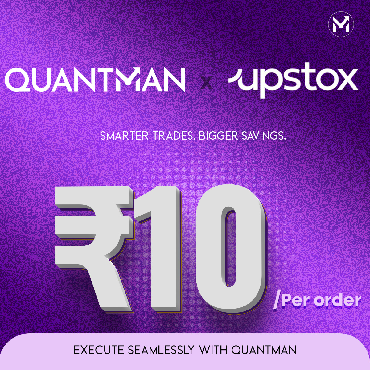 quantman1's tweet image. 🚀 Upstox × QuantMan
Smarter trades. Bigger savings.
✅ Execute seamlessly at just ₹10/order (was ₹20)
✅ Fast. Simple. Smarter.
Your edge in algo trading starts here → quantman.trade

#QuantMan #Upstox #AlgoTrading #SmartTrading #TradingIndia