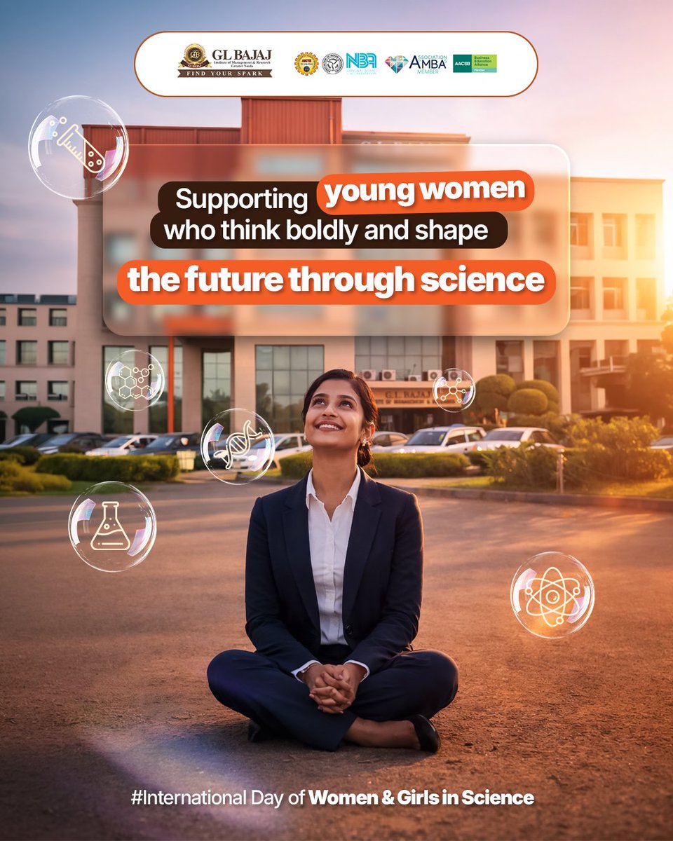 glbajajimr's tweet photo. Every discovery begins with a question.
Every question begins with courage.
At GLBIMR, we believe in women who dare to imagine more.

 International Day of Women &amp; Girls in Science🌍

#WomenInScience #GirlsInSTEM #GLBIMR #FutureInnovators #ScienceWithPurpose https://t.co/KdzoWdqTbM
