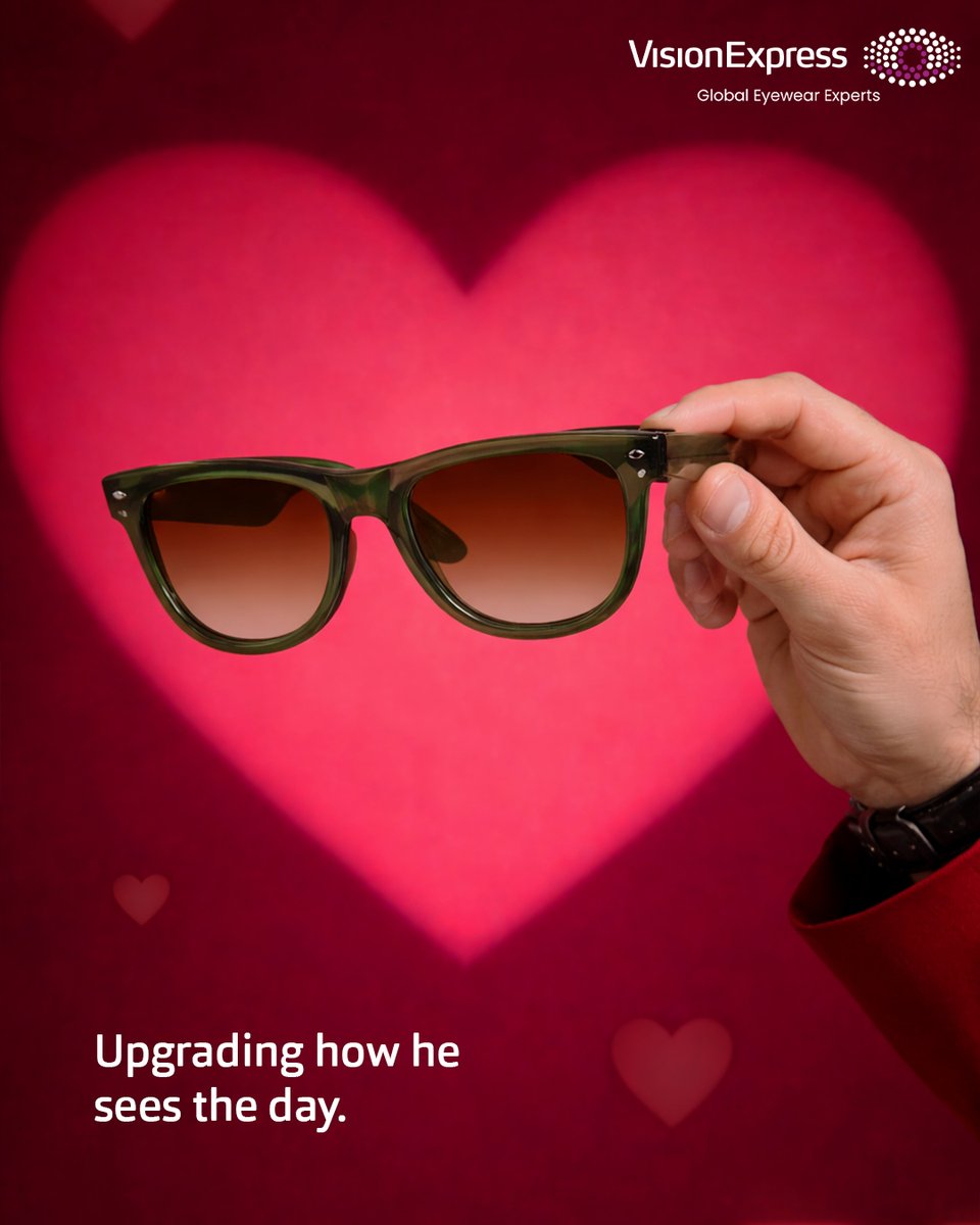 Visionexpressin's tweet photo. Skip the usual gifts and choose something that actually makes a difference.

Eyewear that improves his look and his everyday. Visit your nearest Vision Express store.

#VisionExpress #ModernFrames #GlobalEyewearExperts #ValentinesGift #GiftsForMen https://t.co/HaDun9tKwU
