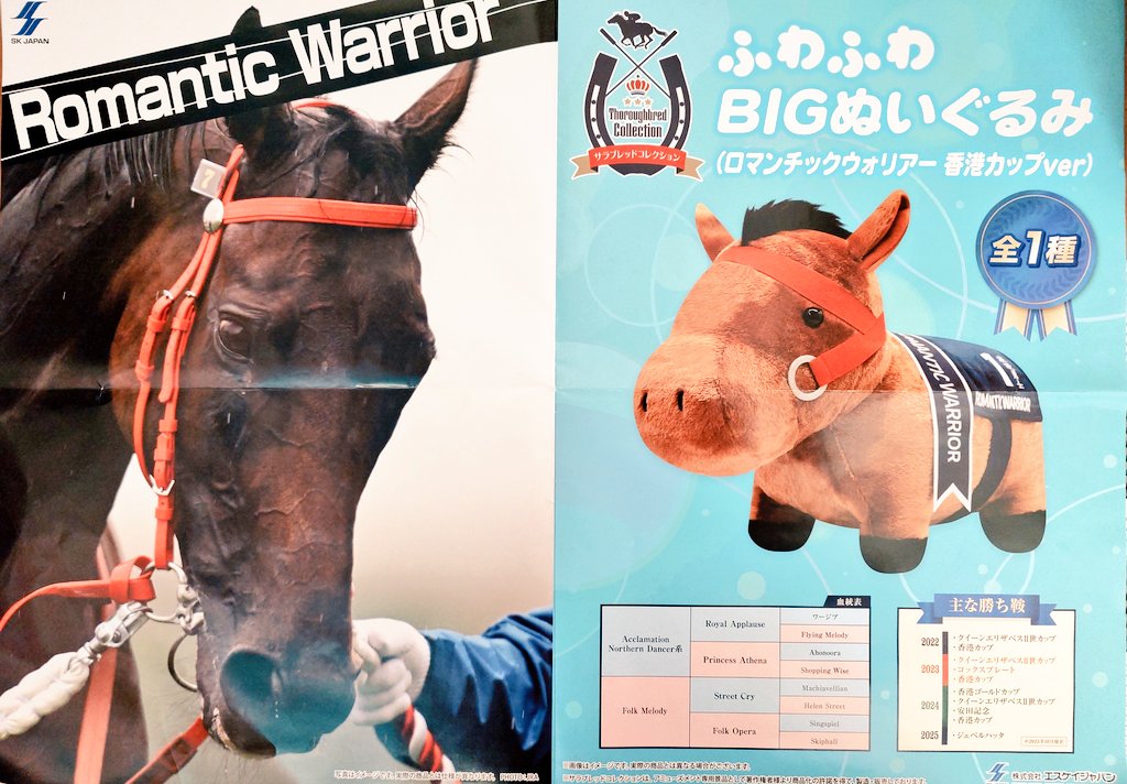 プライズ情報》 SKジャパンさんより発売の「サラブレッドコレクション