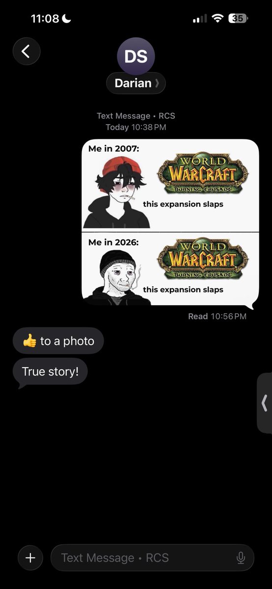 Haven’t talked to this guy in years except for sending this image today