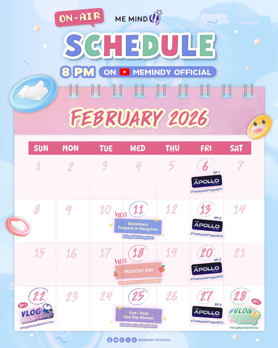 ✨ วันนี้ห้ามพลาด! Vlog บรรยากาศงาน BossNoeul Fanparty in Hangzhou มารอติดตามไปพร้อมๆกันค่ะ!😊

📍รับชมได้ทาง YouTube : MeMindY Official
🗓️ 11 กุมภาพันธ์ 2569 | ⏰ 20.00 น.
ใช้แท็ก #️⃣ VlogBNinHangzhou

#BossNoeul #BoNoh 
#Bosschaikamon #ShawtyBoss  
#Noeulnuttarat #MagentaBoy