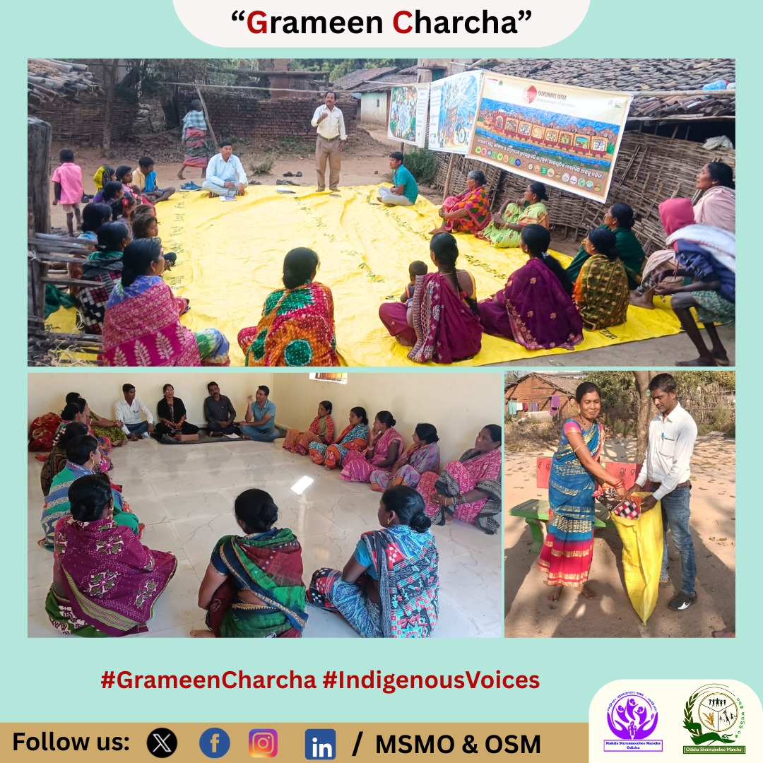 Across Kalahandi district, communities engaged deeply in preparing for #GrameenCharcha.
Women’s enthusiastic participation and voluntary saree donations highlighted the power of collective action.

#IndigenousVoices 
#RuralVoices

<a href="/Atmashakti3/">Atmashakti Trust</a> 
<a href="/IndigenousYatra/">TheIndigenousYatra</a> 
<a href="/Nccmindia/">National Consortium to combat Malnutrition</a>