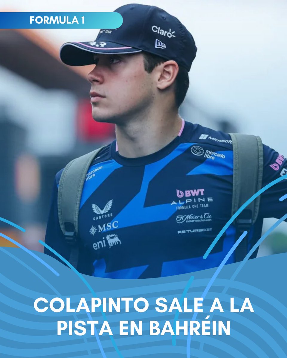 🇦🇷 COLAPINTO SALE A LA PISTA EN BAHRÉIN

Franco Colapinto debuta en los tests de F1 en Bahréin, del 11 al 13 de febrero.

📅 Cronograma: 11/02 en la 1° sesión (4-8 HS). Más tarde estará Gasly (9-13 HS).

📺 Transmisión en FOX Sports desde las 12 PM.

#F1 #BahrainTest #Colapinto
