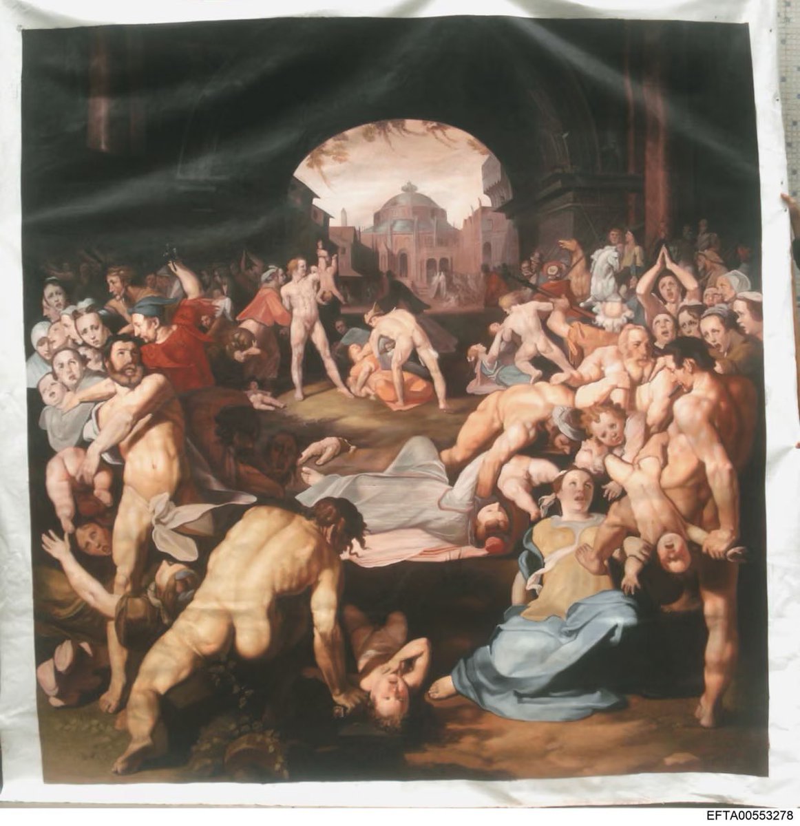 ReturnOfKappy's tweet photo. Epstein wanted this painting hanging above the entry where "they are killing the babies"...

"Massacre of the Innocents" by Cornelis van Haarlem.... https://t.co/o3BcVEu4Iu