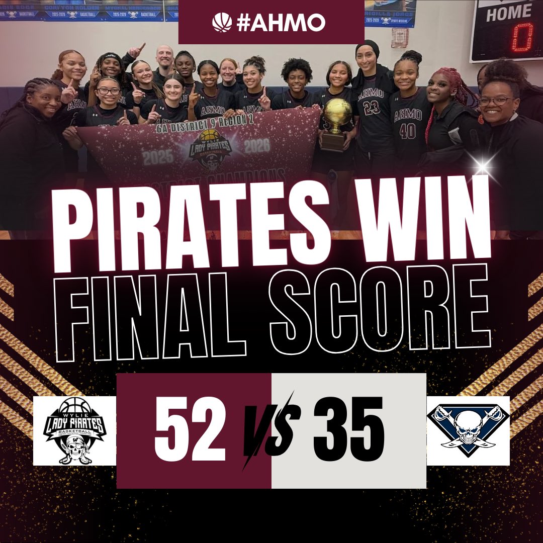 wyliegirlsbball's tweet photo. GOLD BALL SEASON 🥇🏆

UNDEFEATED DISTRICT CHAMPS ✅
Crosstown Showdown W ✅

Playoff Basketball 🆙🔜

#MAKEaSTATEMENT #AHMO 🏴‍☠️ https://t.co/MOQFkQJqaj
