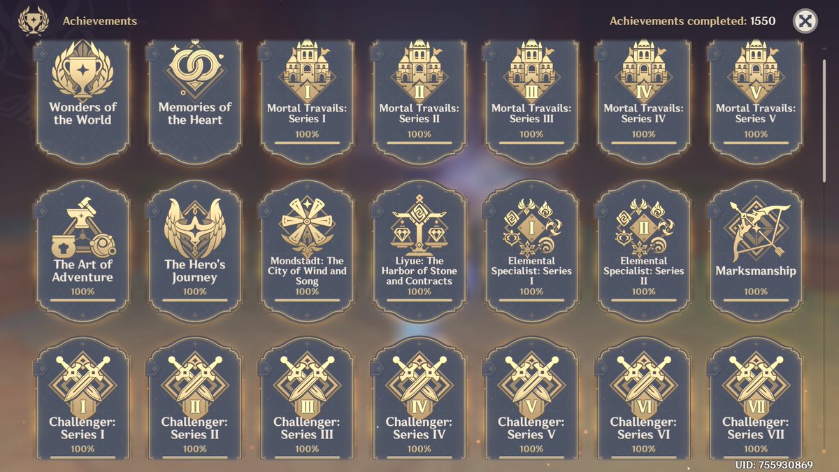 daily genshin achievements tweet media