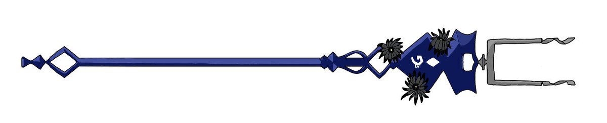 Larus_The_Lock's tweet photo. Almost forgot to post my art of the day. It's Nerissa's tuning fork. I struggles with the flowers a bit. https://t.co/T7ycb70gfr