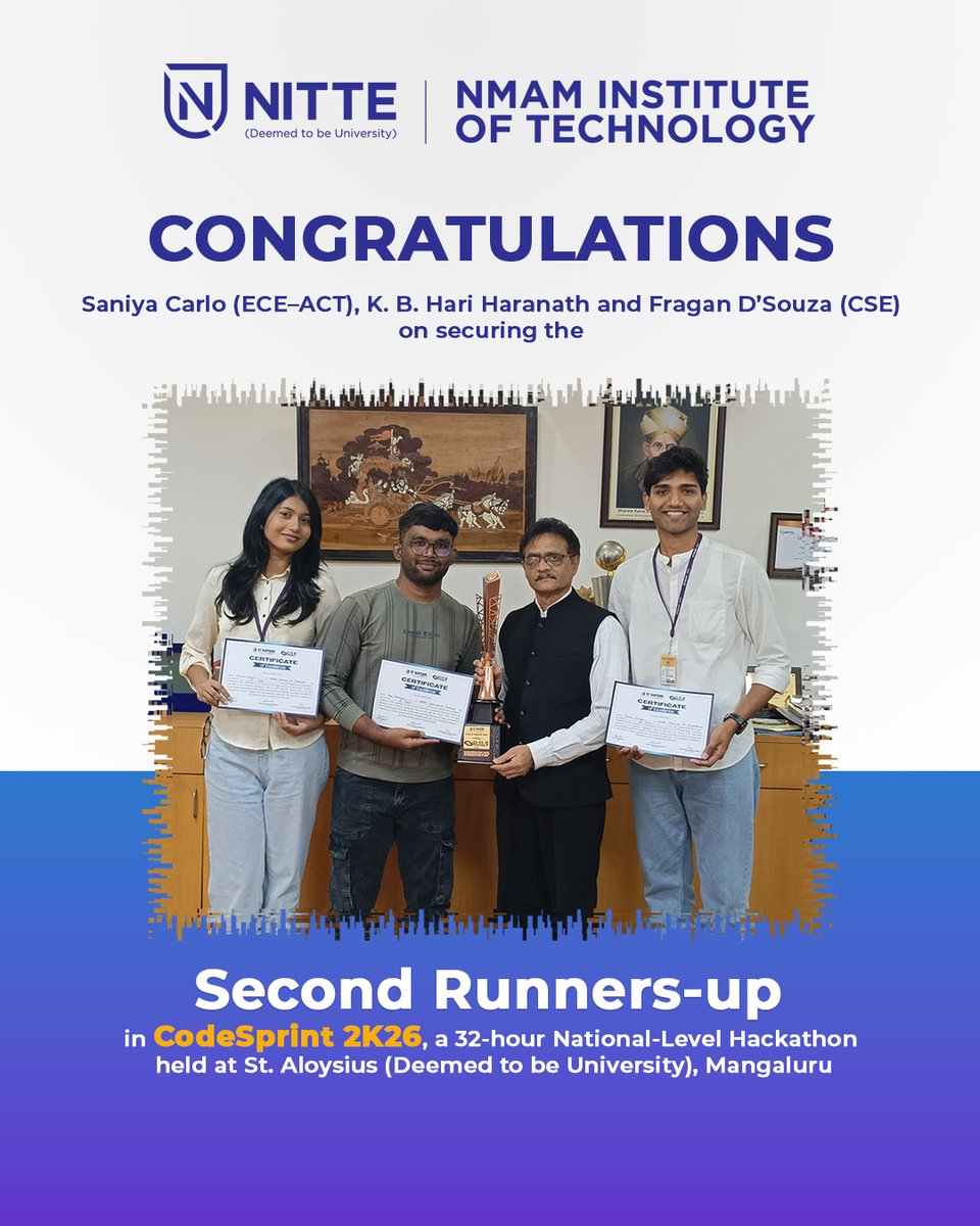 NMAMIT Nitte tweet media