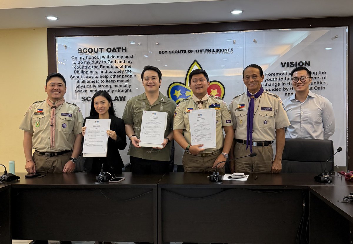 markroyboado's tweet image. Para sa mga Kabataang Pilipino!

Thank you National Youth Commission for your vision to including the Boy Scouts of the Philippines in your programs for the Young people of our nation! I am personally excited for our engagements! Mabuhay!

#FilipinoYouth #ReadyForLife #ScoutingPH