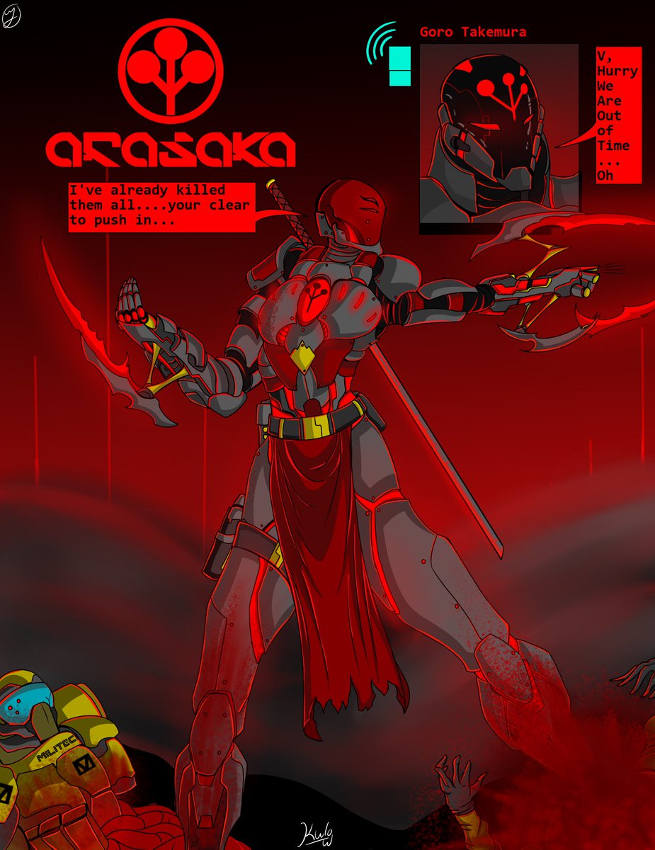 Kulo_lock's tweet image. Yes I love Cyberpunk..
This is my V as an Arasaka Soldier. 
(militech next) 
#Cyberpunk2077 #cyberpunk