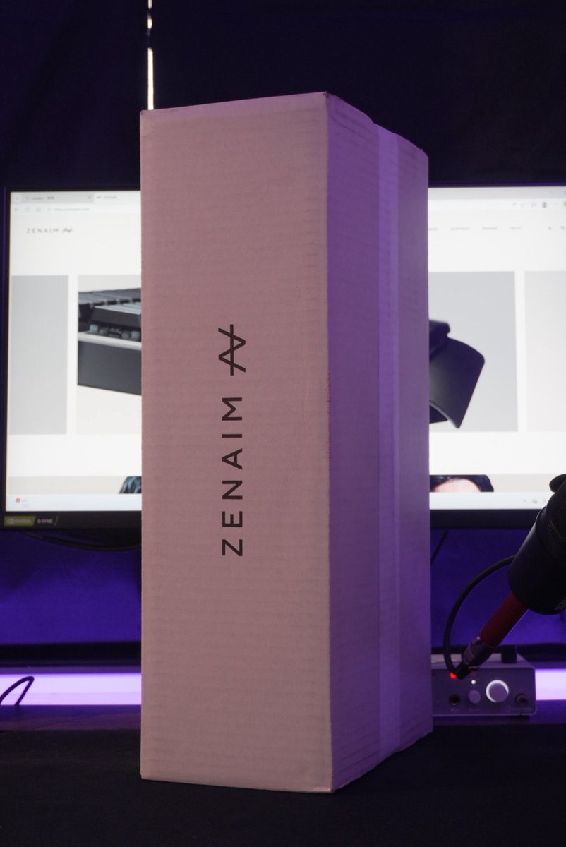 #PR #ZENAIM 
ZENAIM届いたアアアアアアアアア
この後15時から開封配信するよ⌨️