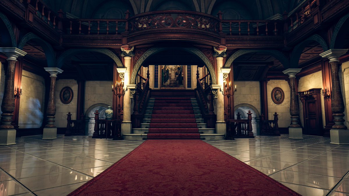 BaronTheSeal's tweet photo. An Incredibly detailed world! Beautiful lighting and ambiance! 

World: Spencer Mansion （Resident Evil）
By: ControVR 
Type: PC/Q

Link: https://t.co/pYpbH1b6Cf

#VRChat #VRChatPhotography
#VRChat_world紹介 https://t.co/dlww5tAukw