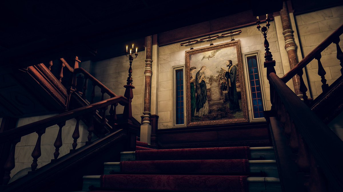 BaronTheSeal's tweet photo. An Incredibly detailed world! Beautiful lighting and ambiance! 

World: Spencer Mansion （Resident Evil）
By: ControVR 
Type: PC/Q

Link: https://t.co/pYpbH1b6Cf

#VRChat #VRChatPhotography
#VRChat_world紹介 https://t.co/dlww5tAukw