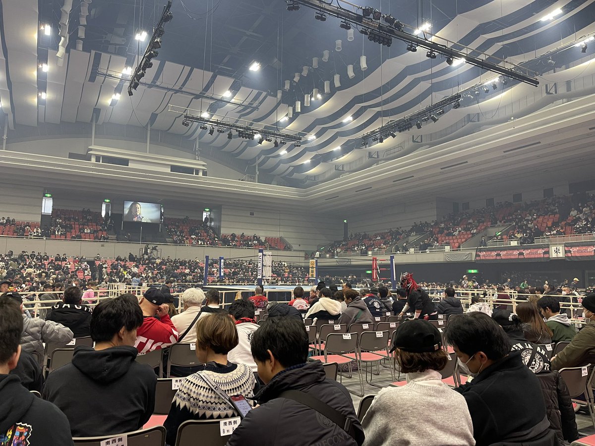 msys1991's tweet photo. ひっさしぶりのアリーナ席

#njpw 
#njnbg 
#新日本プロレス 
#本日はコチラから 
#ほんこち https://t.co/EdlVjWGBIP