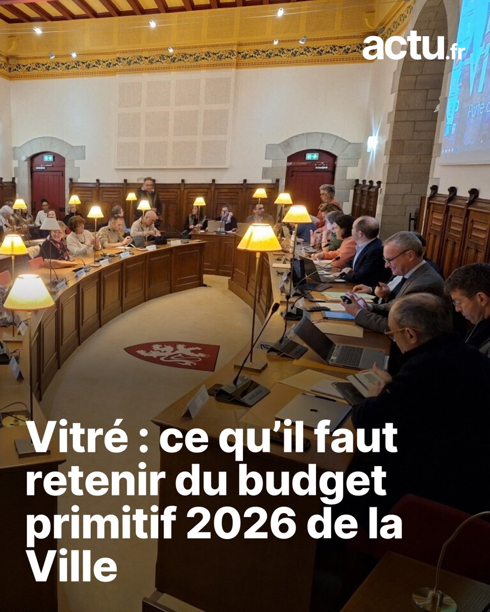 Vitré : ce qu’il faut retenir du budget primitif 2026 de la Ville
➡️ l.actu.fr/Zk9s