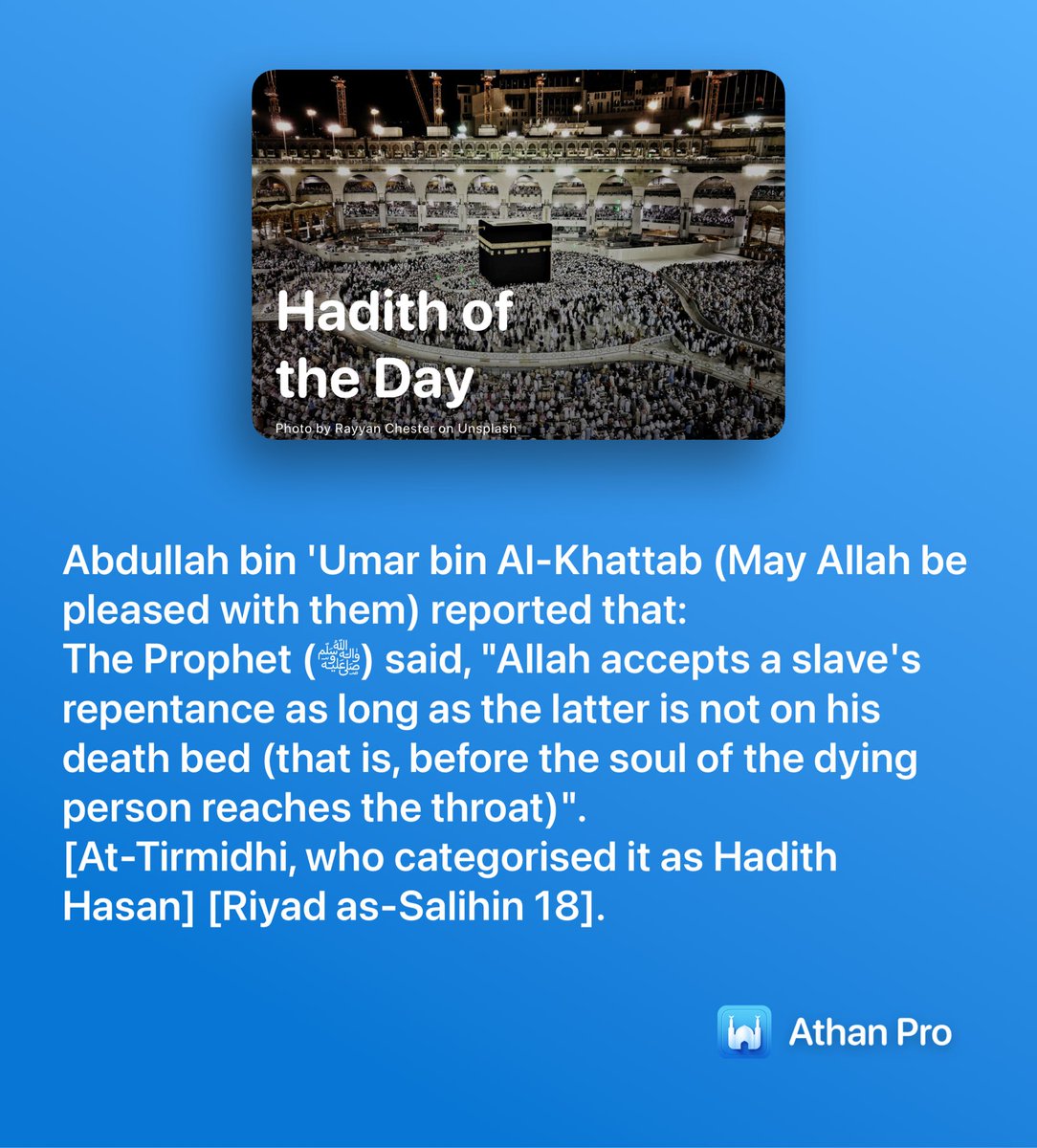 YeleMuhammad's tweet photo. Hadith of the Day https://t.co/bHl8HtLWoj