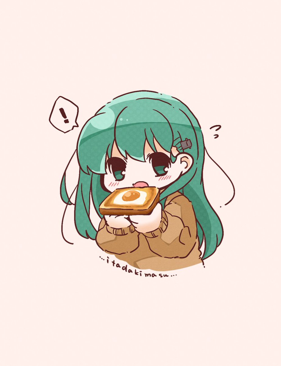 鈴谷(艦隊これくしょん) 「#私はこういう絵を描いています 色気より……食い気……」|こざかな詩穏🐟のイラスト