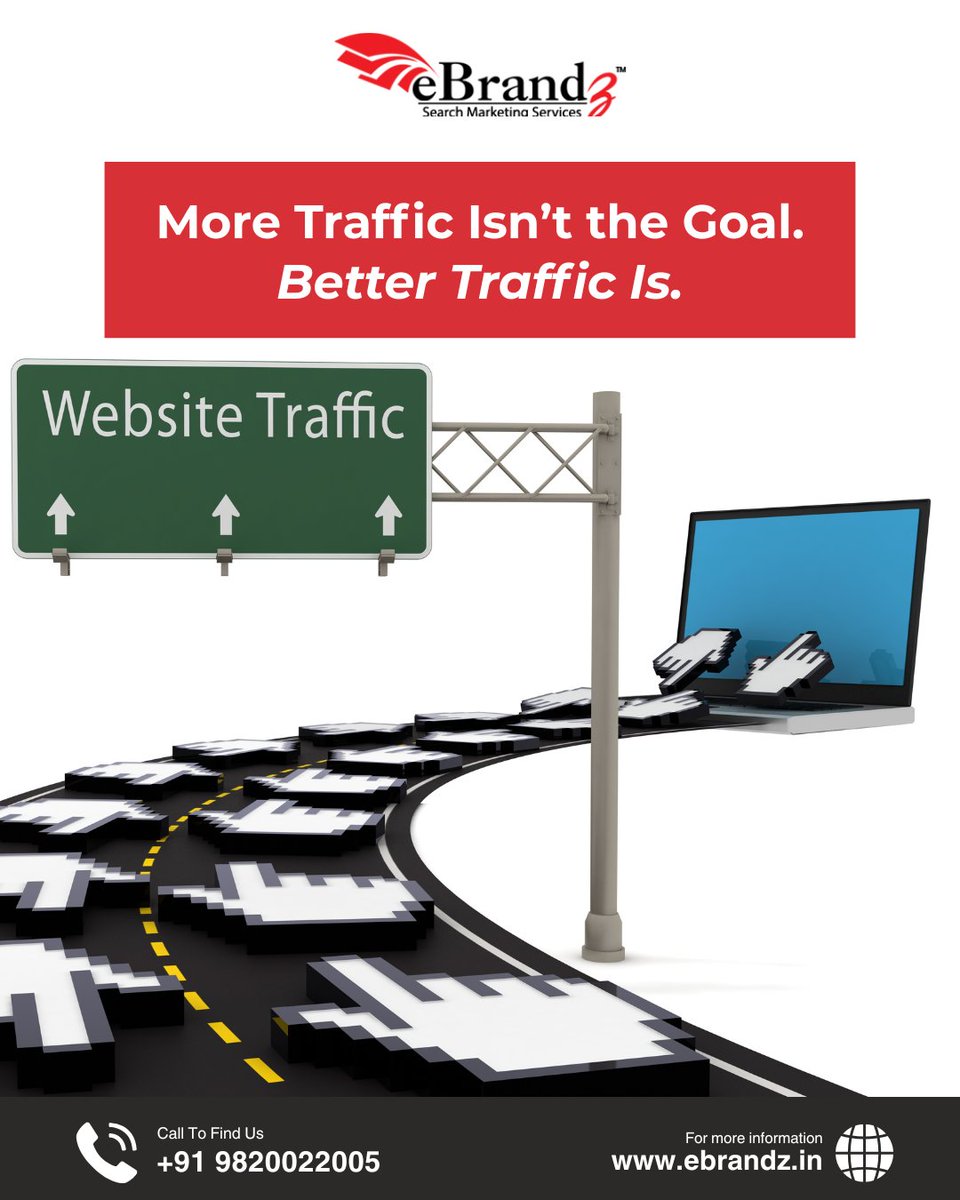 eBrandz's tweet image. Quality Over Quantity

If your website traffic is rising but sales aren’t—something’s broken.
We focus on high-intent users, not empty clicks.
🌐 Website: ebrandz.in 

#SmartMarketing #HighIntentLeads #ConversionFocus #DigitalGrowth
