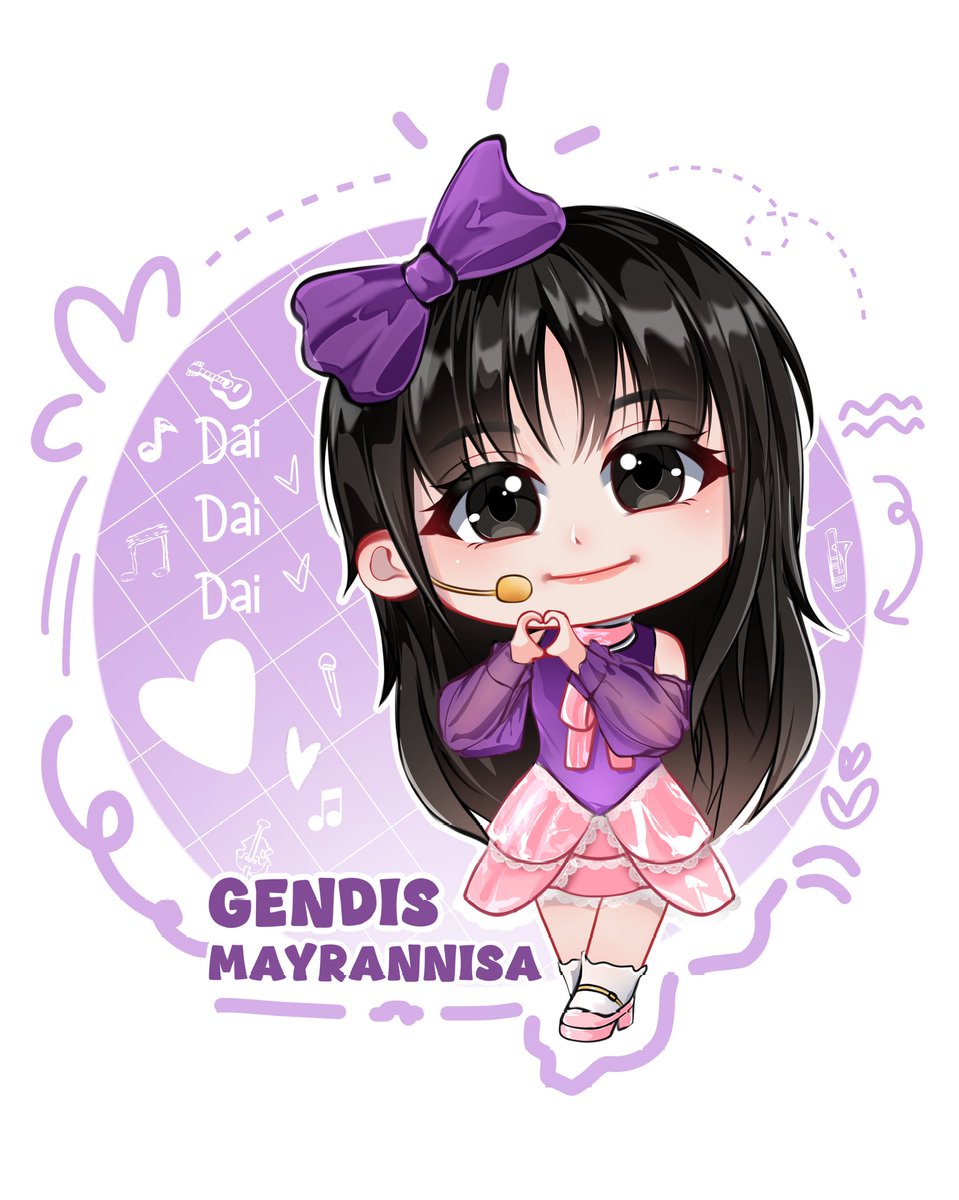 narazzn's tweet photo. Commission💜
#jkt48 #gendis #chibiart https://t.co/2kT1eOtYyN