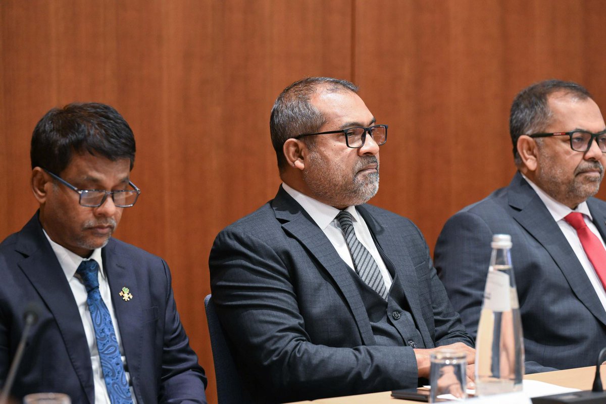 abkhaleel's tweet image. Joined President Dr. @MMuizzu at the Maldives–Germany Business Roundtable hosted by #APA today.

The roundtable discussions highlighted investment opportunities in the Maldives. The Maldivian and German delegations exchanged on strengthening trade, tourism, and private-sector