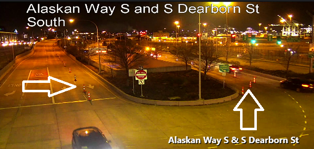 [SR99] SR99整備中、左車線塞がる