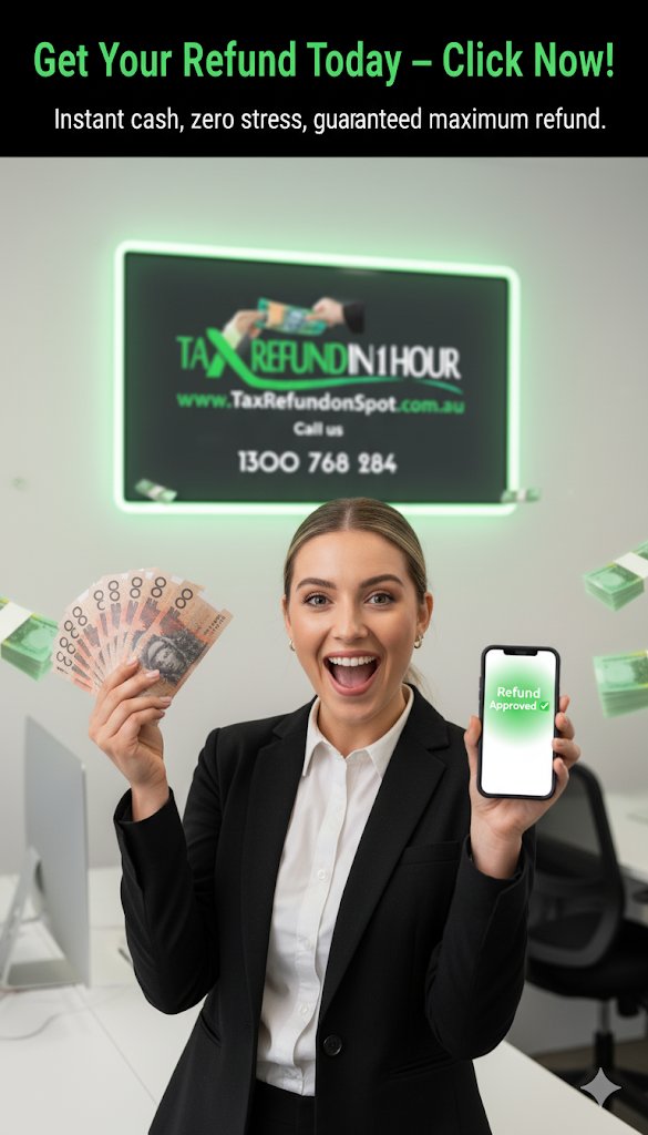 TaxRefundOnSpot's tweet image. GET YOUR REFUND TODAY - CLICK NOW!  
#instantcash #sydney #australia #shorts #twitterpic #twittershorts